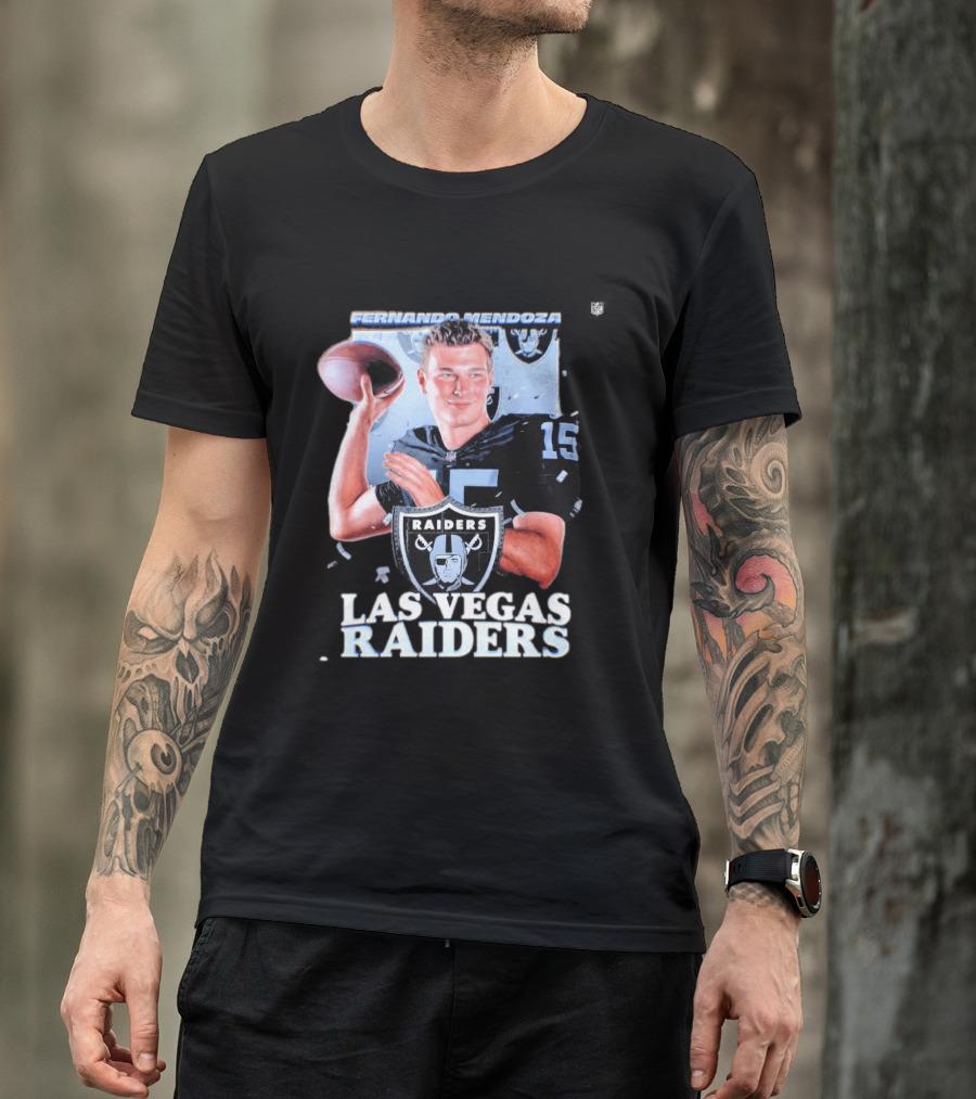 Fernando Mendoza Las Vegas Raiders Quarterback 2026 Mock Draft Prospect T-Shirt