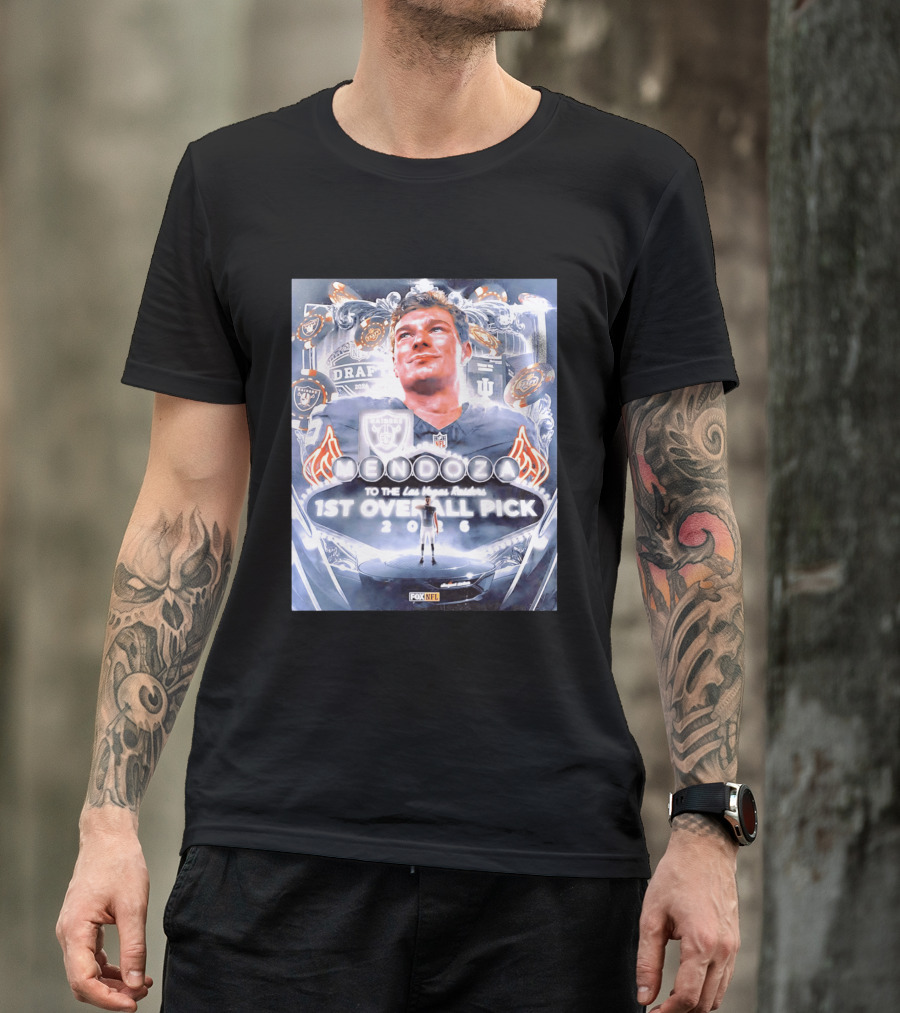 Fernando Mendoza Las Vegas Raiders 1st Overall Pick 2026 NFL Draft Fox Sports T-Shirt