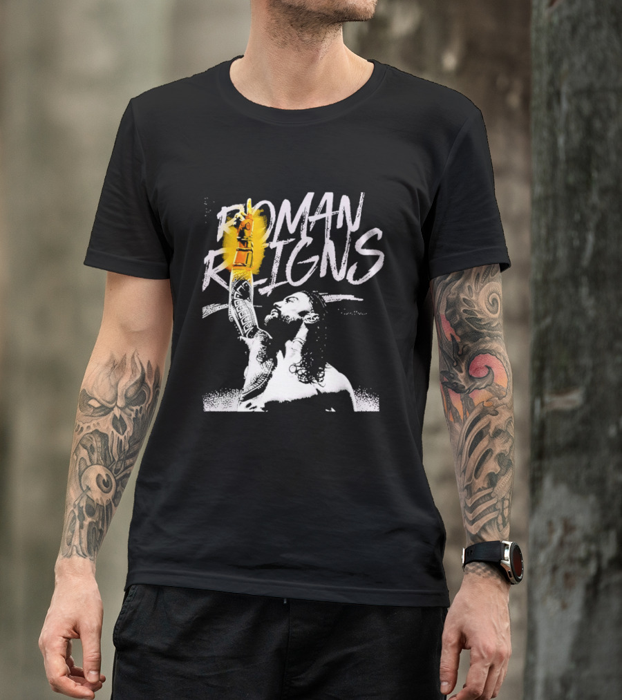Roman Reigns WrestleMania 42 Champion 2026 Vegas Heavyweight T-Shirt