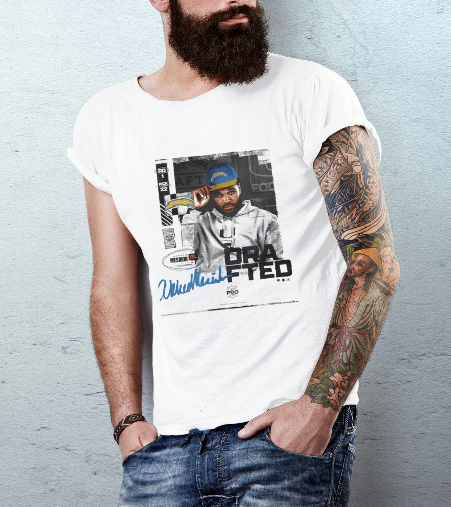RD 1 Pick 22 Akheem Mesidor Los Angeles Chargers Draft 2026 T-Shirt
