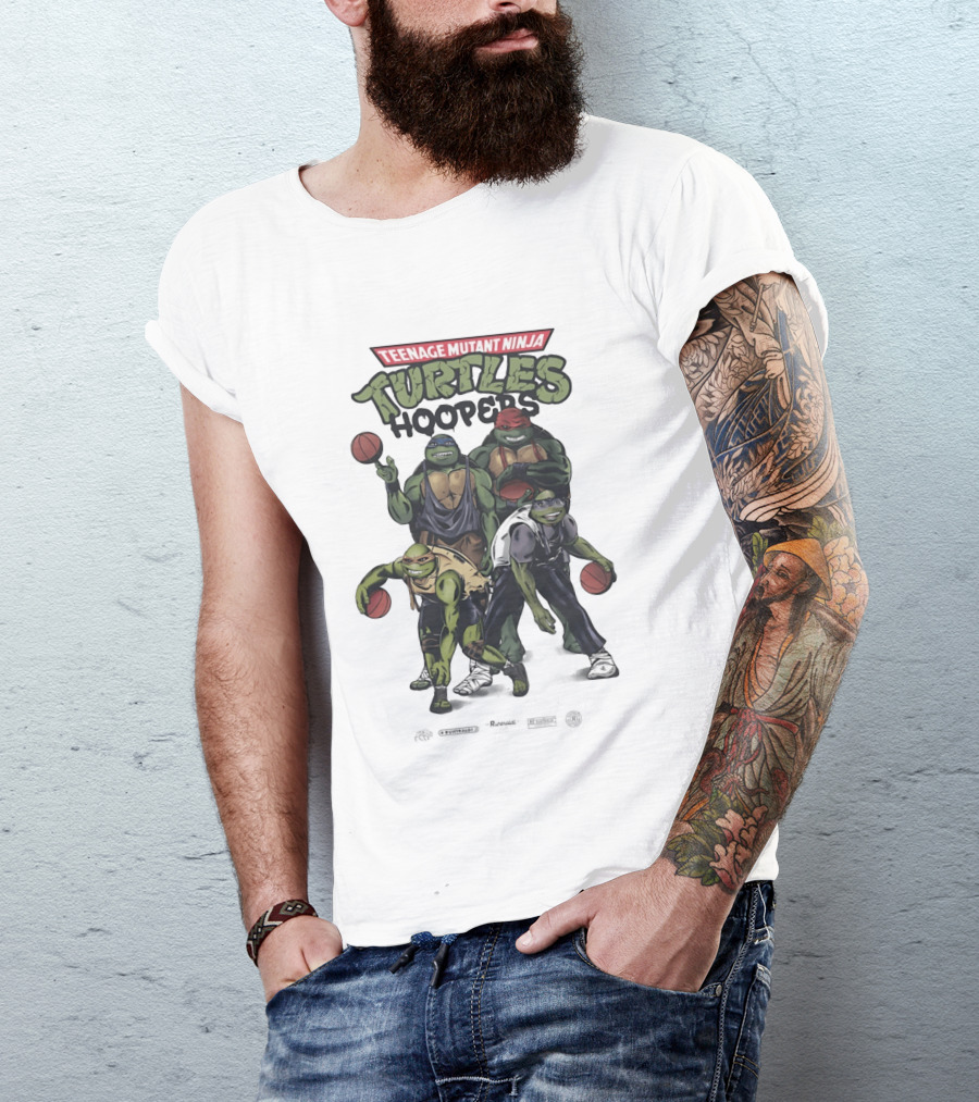 Teenage Mutant Ninja Turtles Hoopers Basketball Crossover New York Knicks T-Shirt