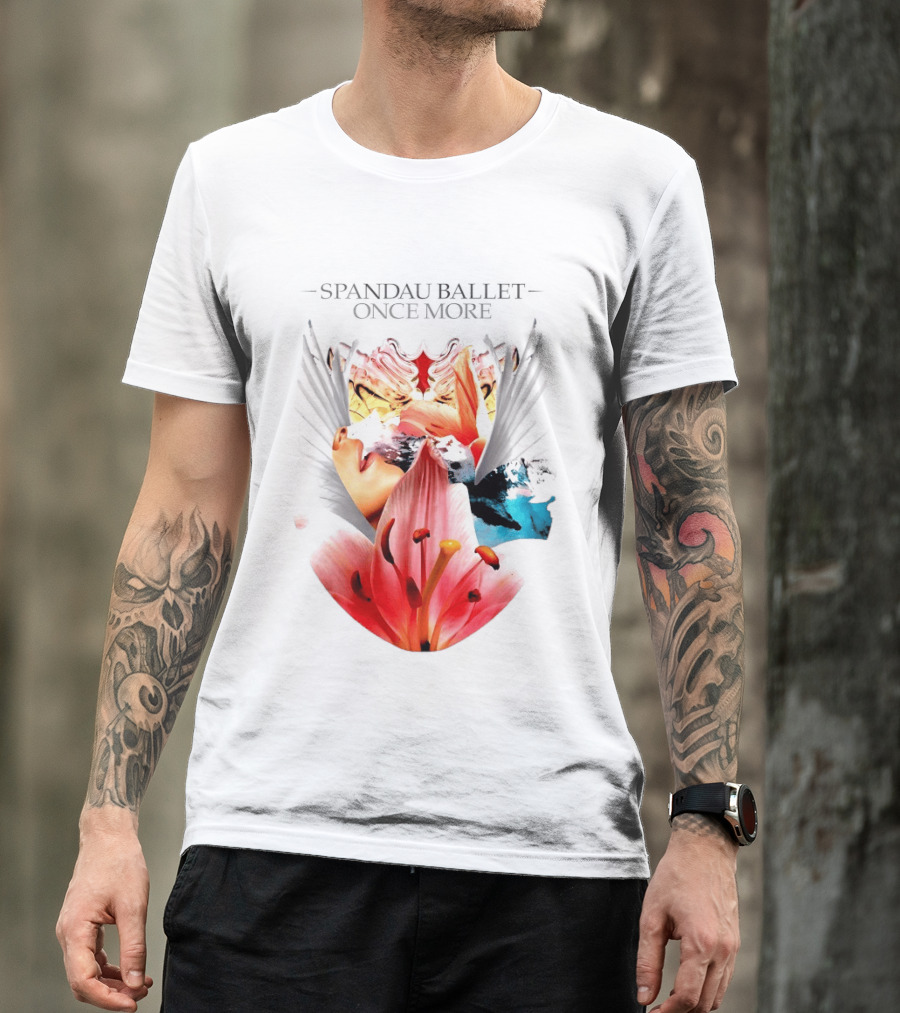 Spandau Ballet Once More Floral Abstract Wings T-Shirt