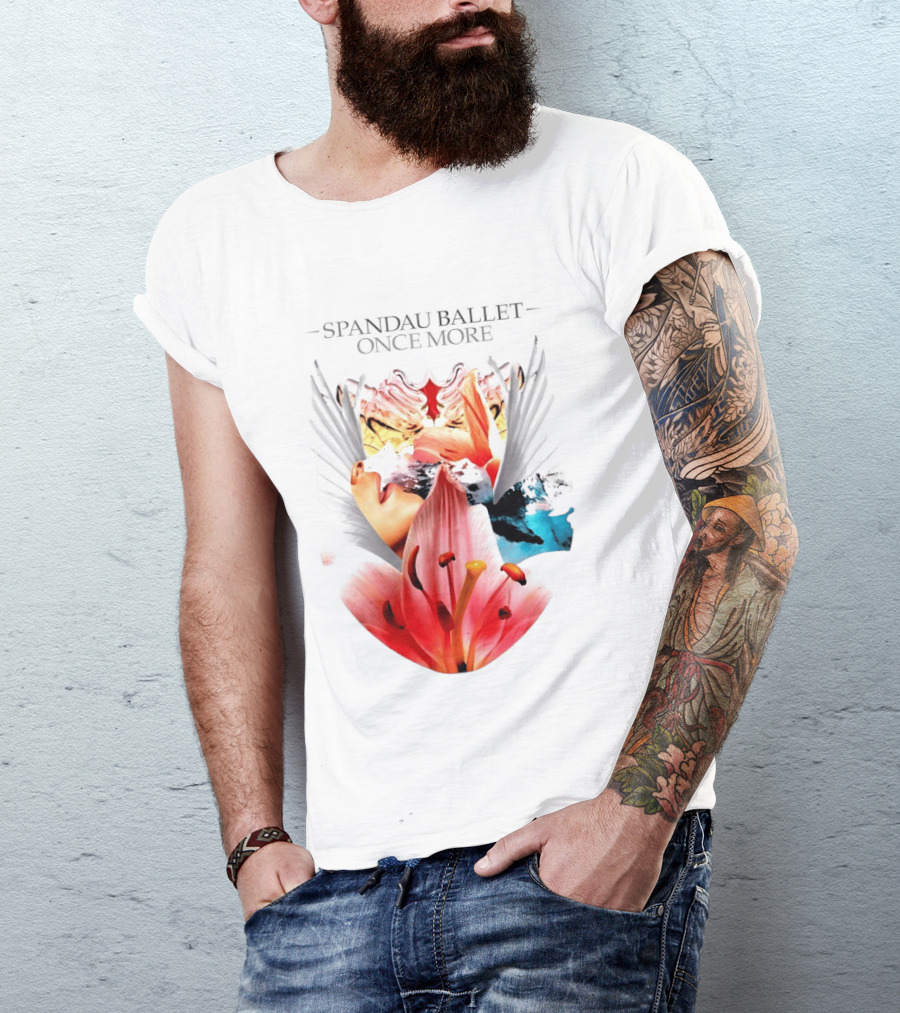 Spandau Ballet Once More Floral Abstract Wings T-Shirt