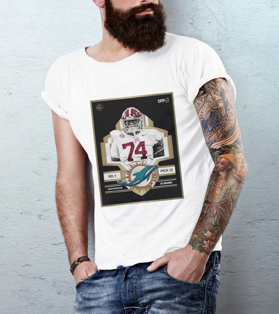 Kadyn Proctor Alabama Crimson Tide Pick 12 Draft 2026 T-Shirt