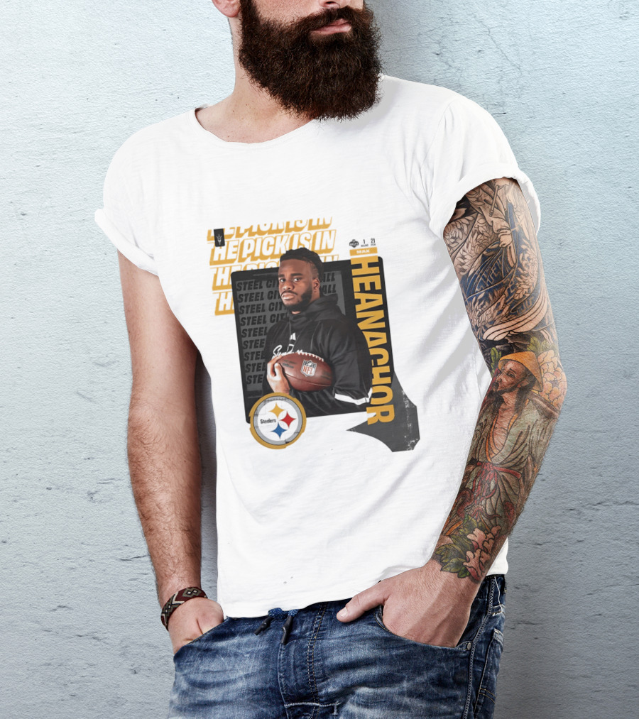 Max Iheanachor Steelers NFL Draft Round 1 Pick 21 2026 T-Shirt