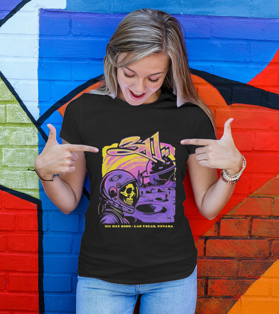 311 Astronaut Skull Event Las Vegas Nevada 2026 T-Shirt