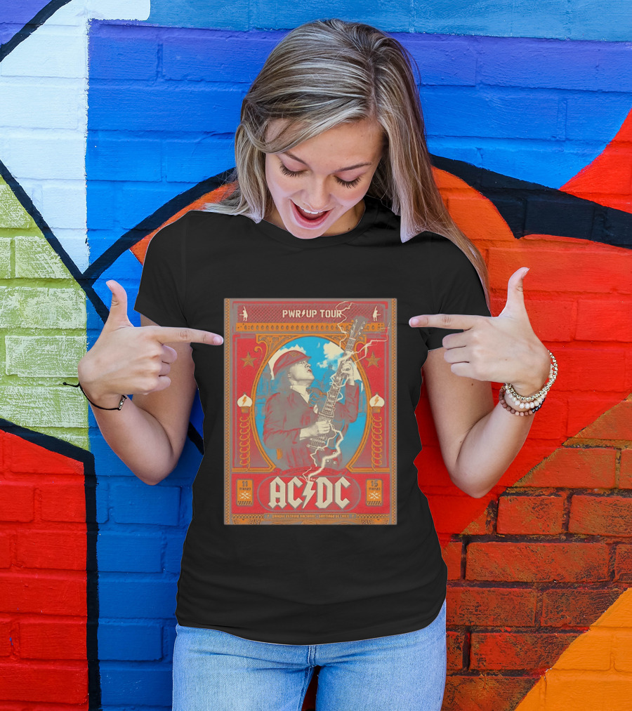 PWR Up Tour ACDC Parque Estadio Nacional Santiago De Chile Marzo 2020 T-Shirt