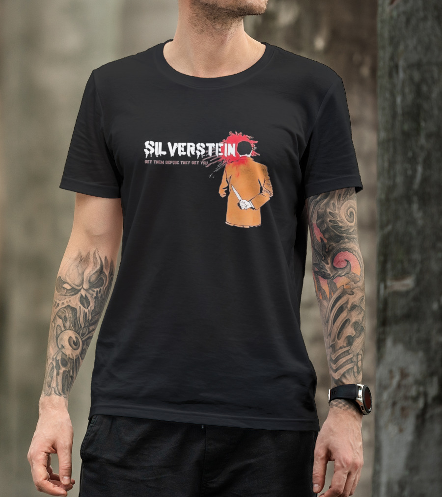 Silverstein Get Them Before They Get You Knife And Bloodstain T-Shirt