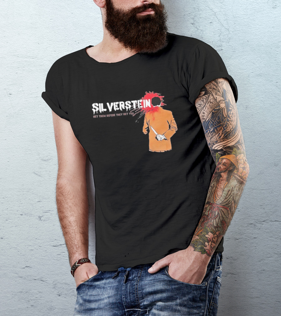 Silverstein Get Them Before They Get You Knife And Bloodstain T-Shirt