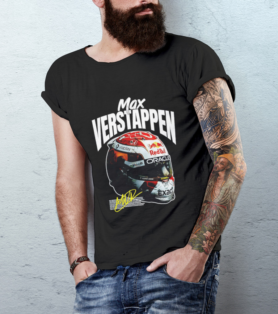 Max Verstappen Red Bull Oracle Racing Helmet T-Shirt