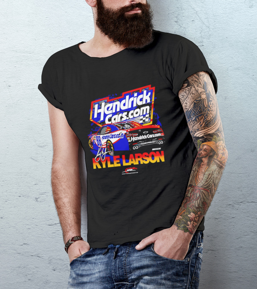 Kyle Larson HendrickCars.com No 88 Chevrolet Camaro SS Racing T-Shirt