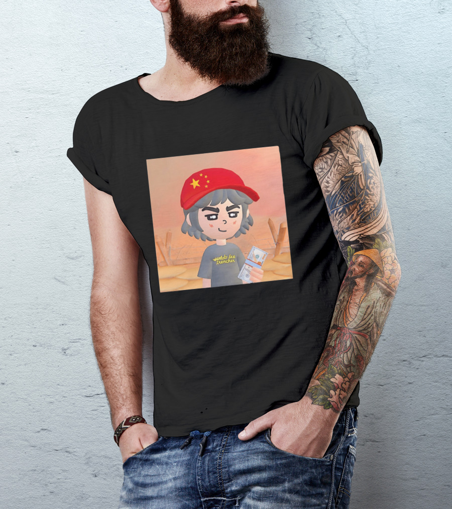 World's Best Trencher China Play Together Red Star Cap Cartoon T-Shirt