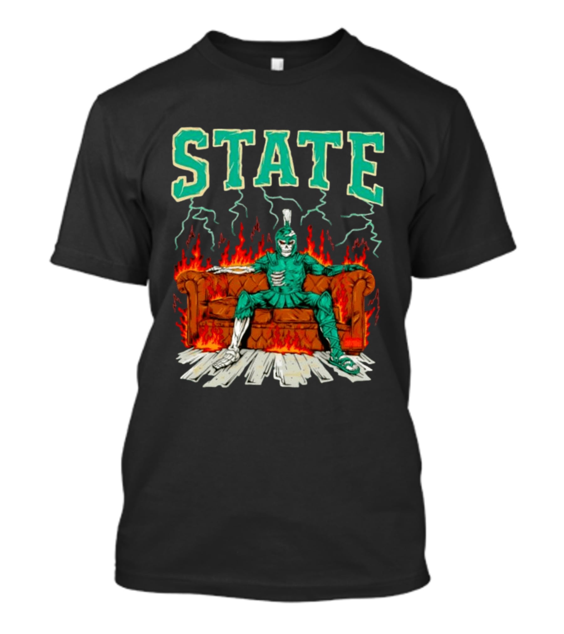 STATE Burning Couch Spartan T-Shirt