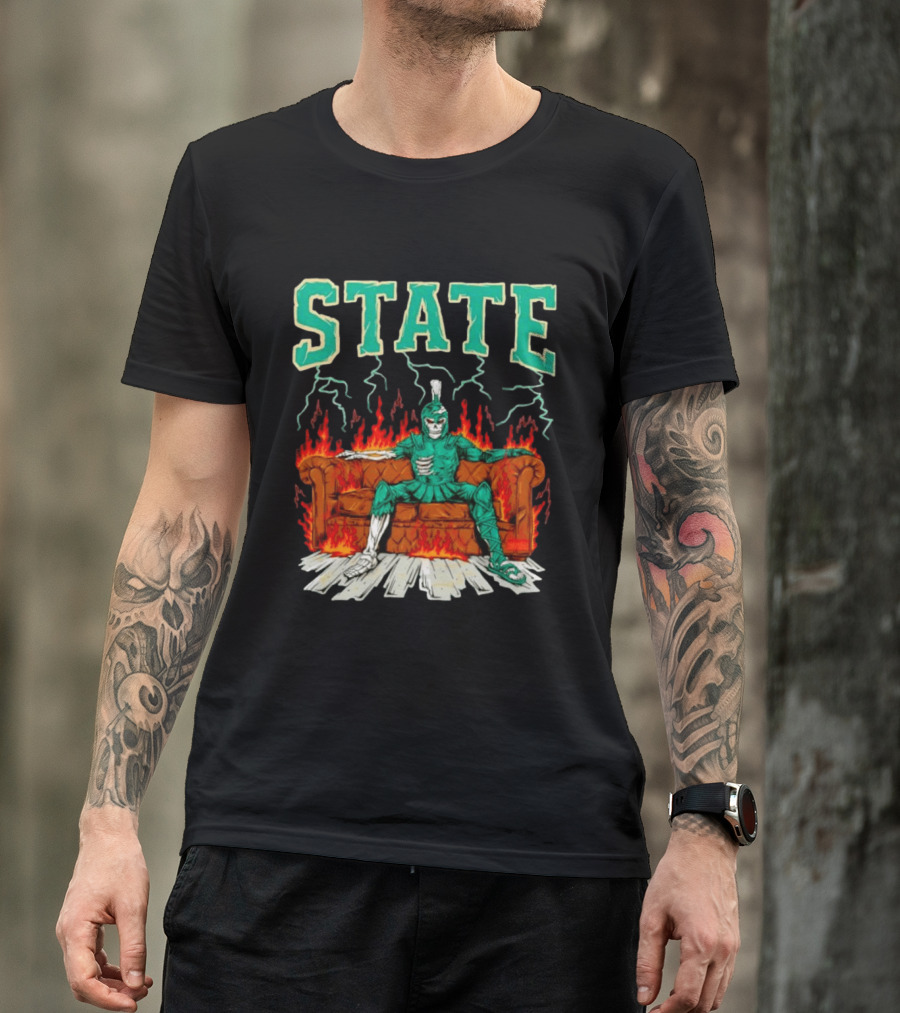 STATE Burning Couch Spartan T-Shirt
