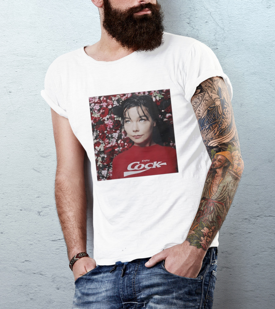 Bjork Enjoy Cock Vintage Inspired 2023 Floral T-Shirt