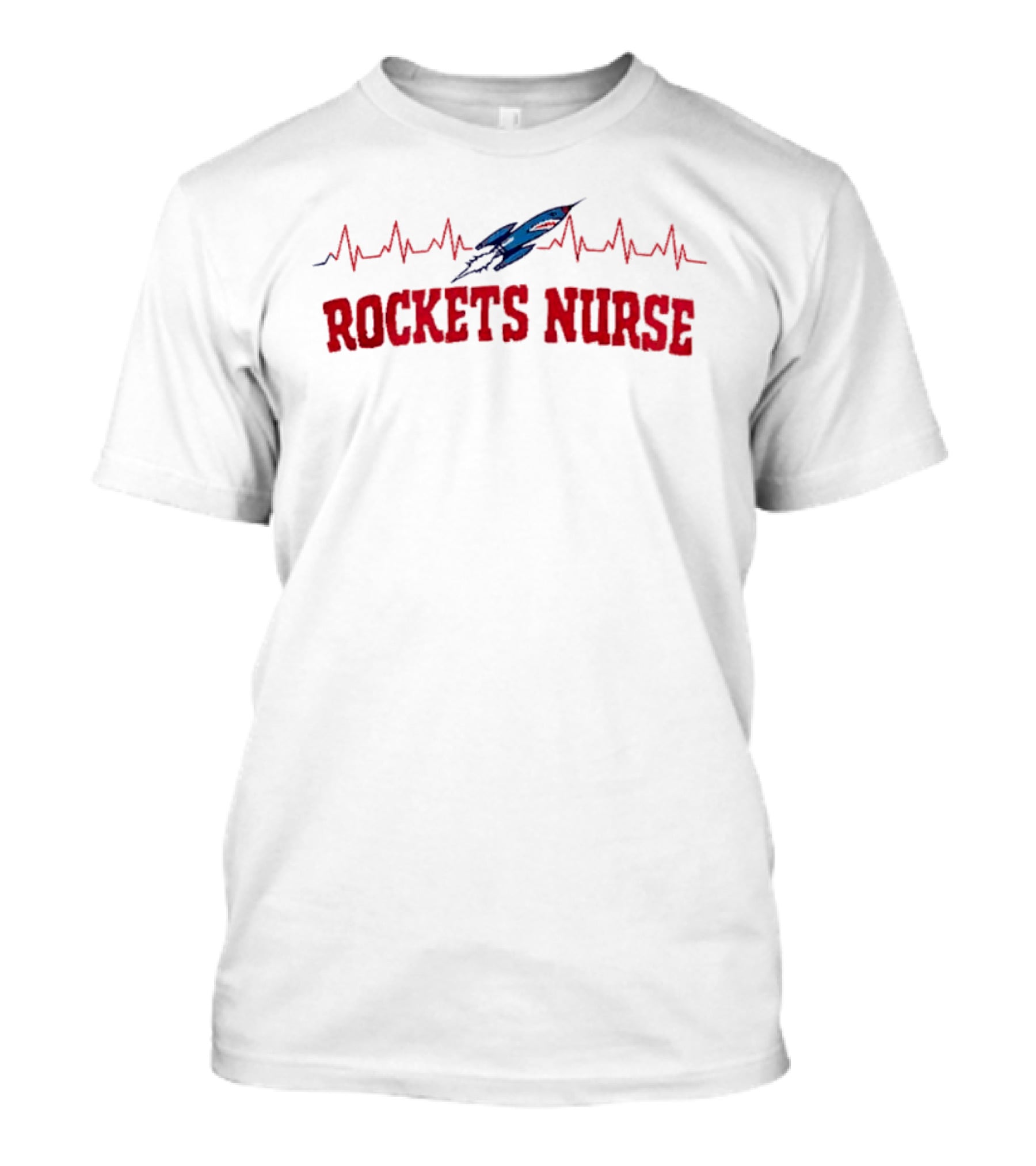 Houston Rockets Nurse Appreciation Month Heartbeat Rocket T-Shirt