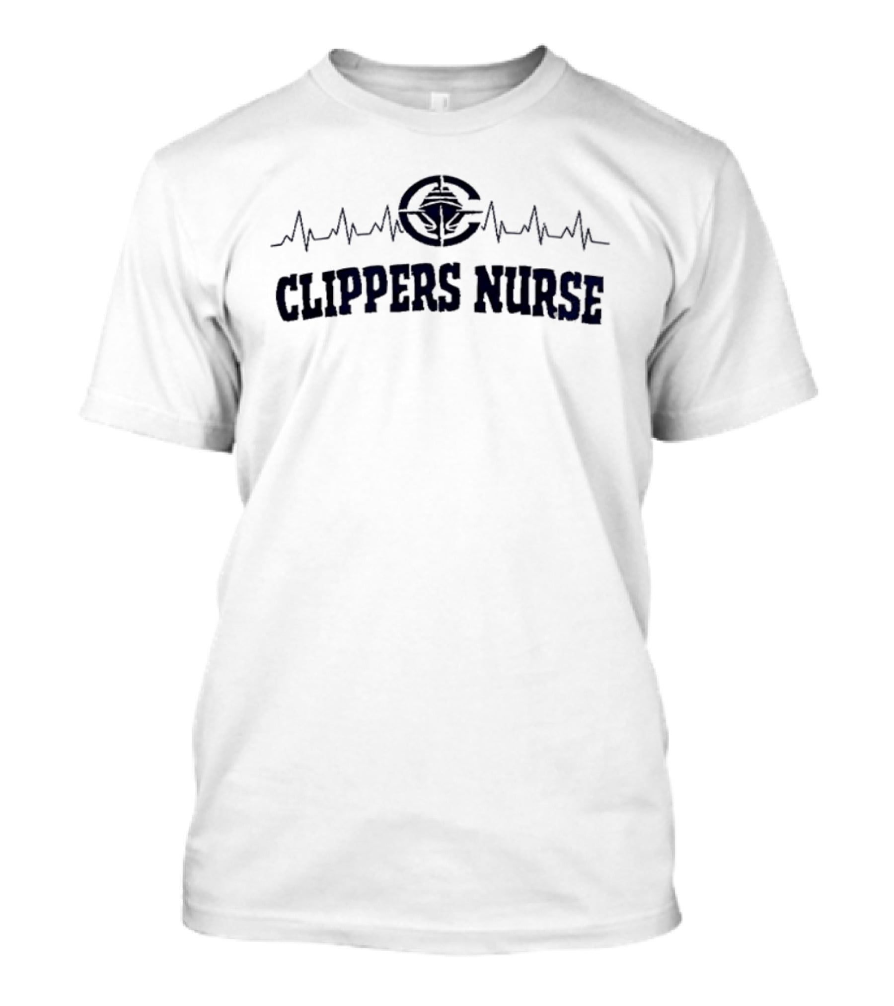 Clippers Nurse Heartbeat T-Shirt