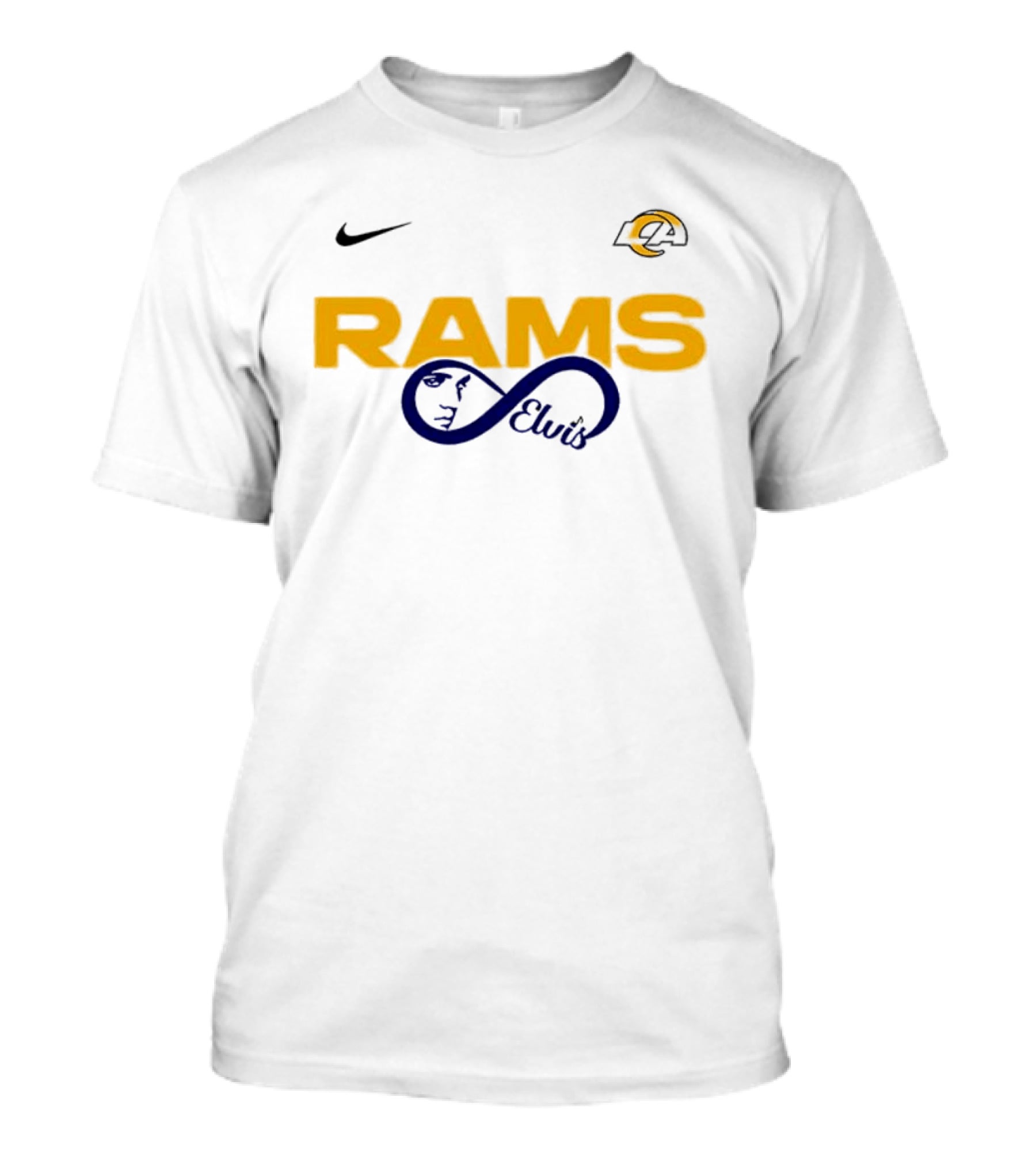 Nike Los Angeles Rams LA Logo Elvis Presley Fans T-Shirt