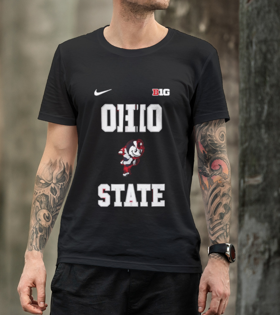 Ohio State Buckeyes Mascot Nike Big Ten 2026 Jim Jackson T-Shirt