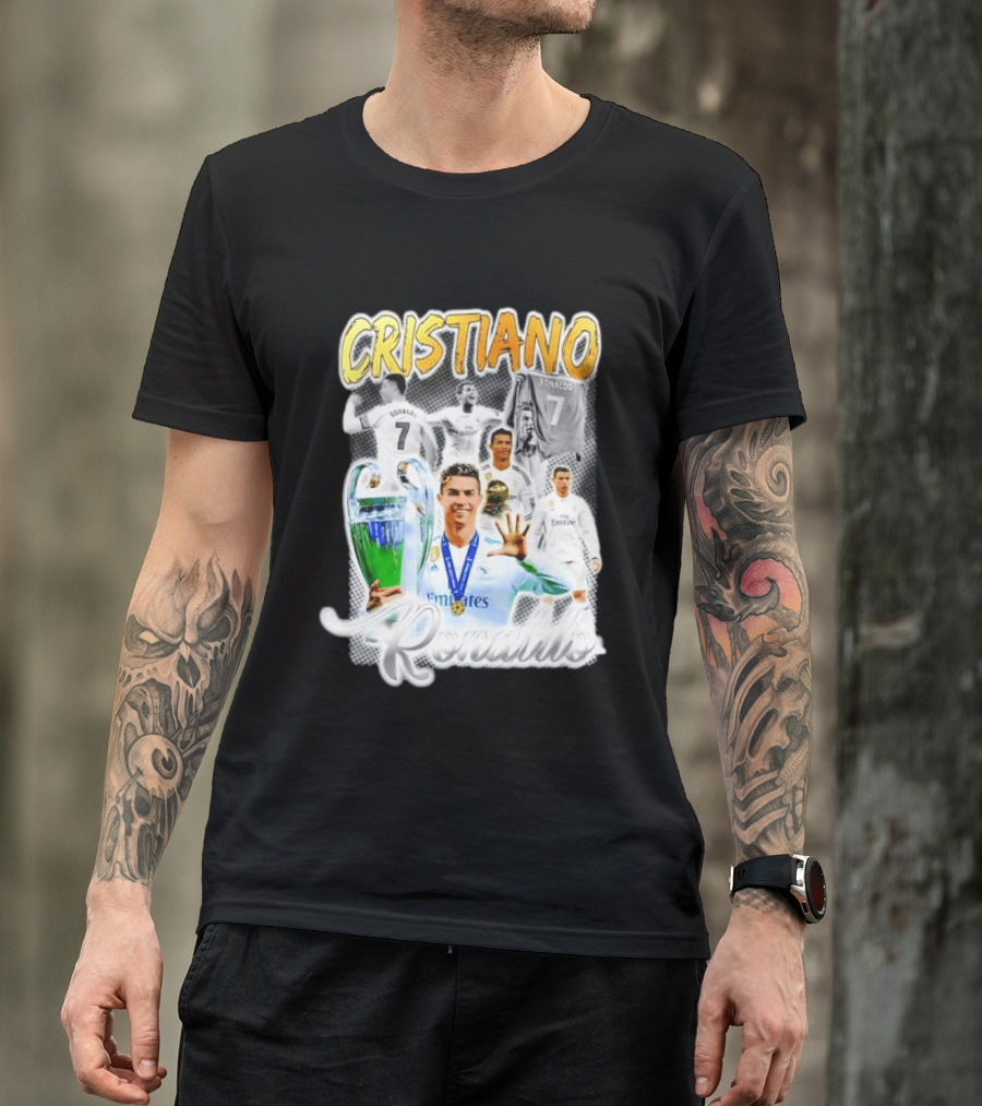 Cristiano Ronaldo 7 Real Madrid UEFA Champions League T-Shirt