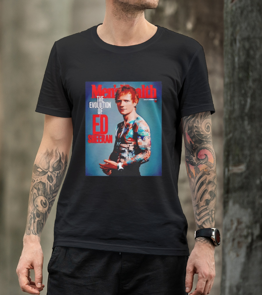 Men's Health UK January February Issue The Evolution Of Ed Sheeran T-Shirt