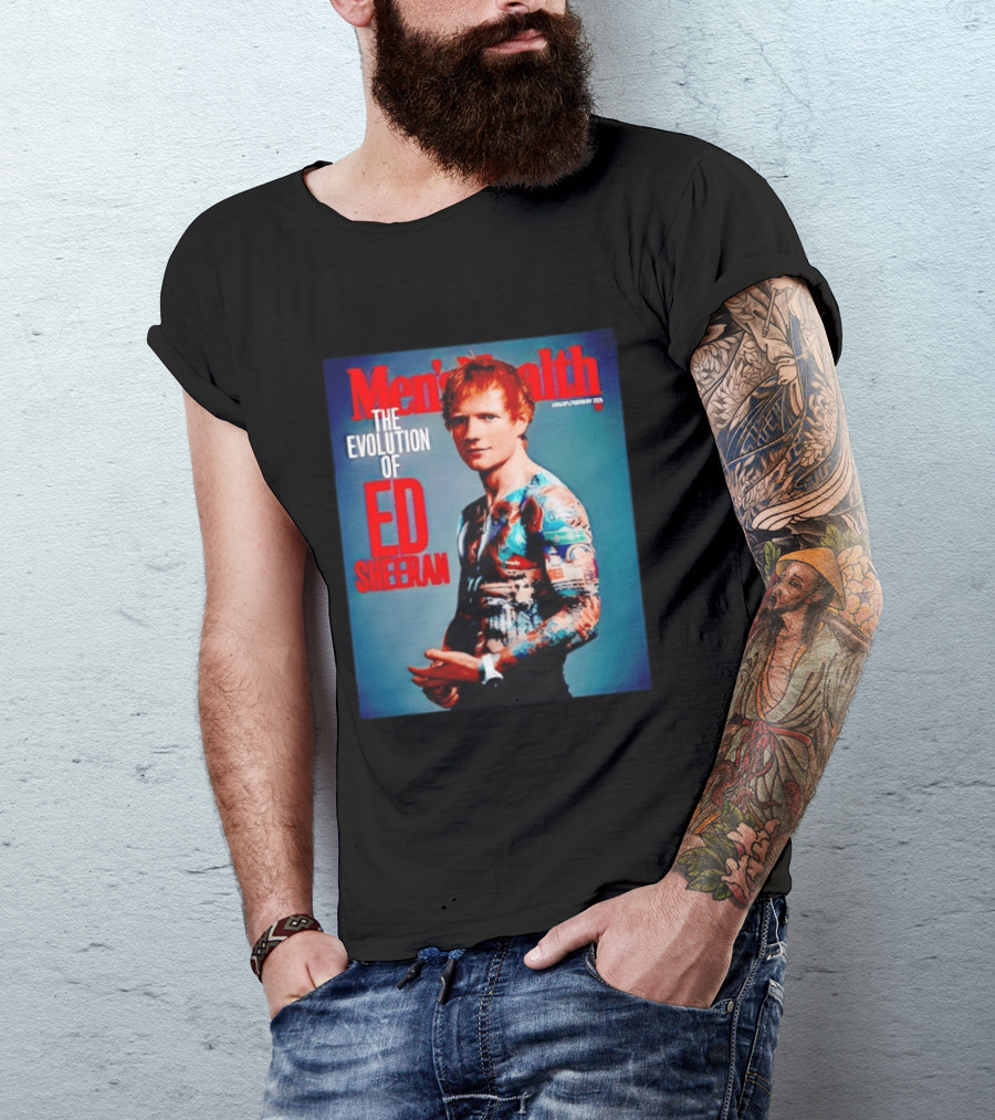 Men's Health UK January February Issue The Evolution Of Ed Sheeran T-Shirt
