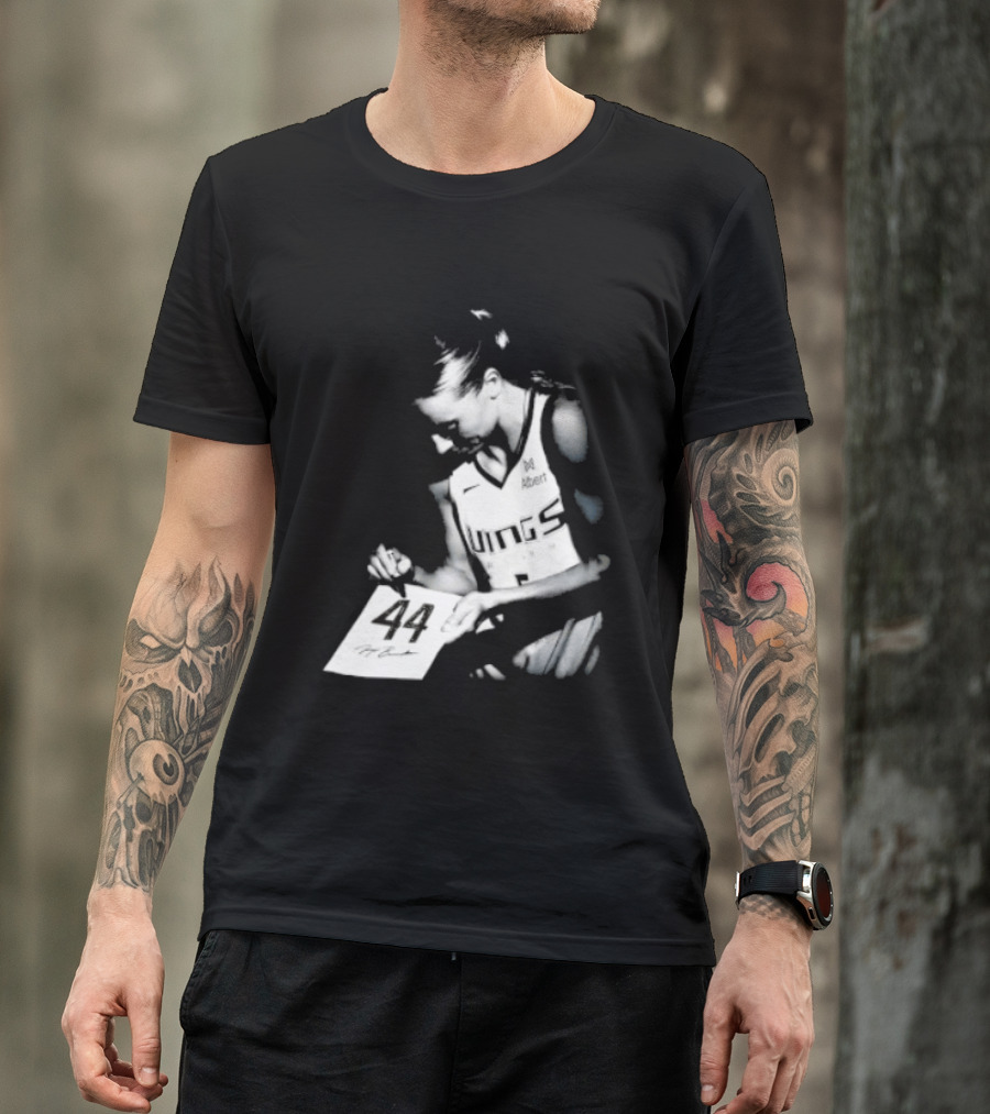 Paige Bueckers 44 Dallas Wings Basketball Women's Team Jersey T-Shirt