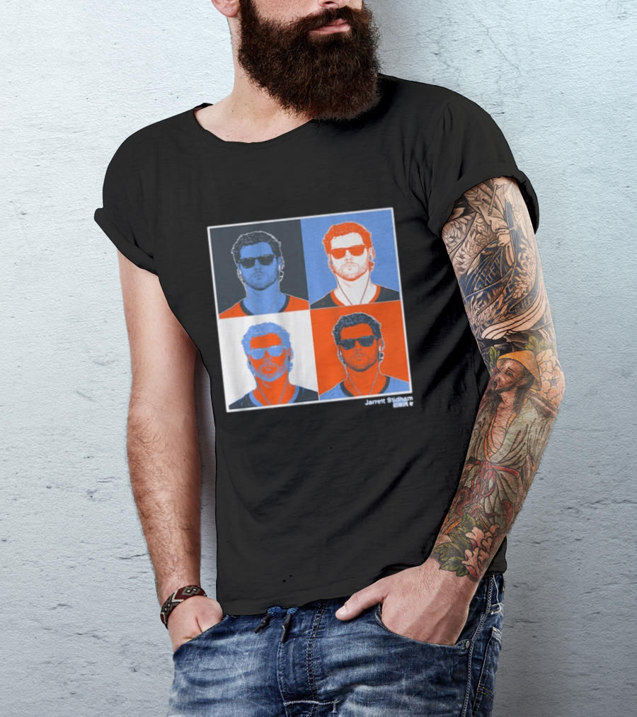 Jarrett Stidham Pop Art Style Sunglasses Quadrant T-Shirt
