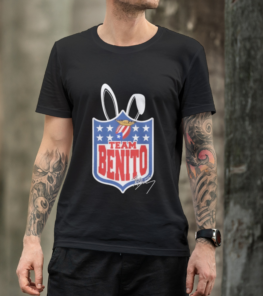 Team Benito Football Stars Shield T-Shirt