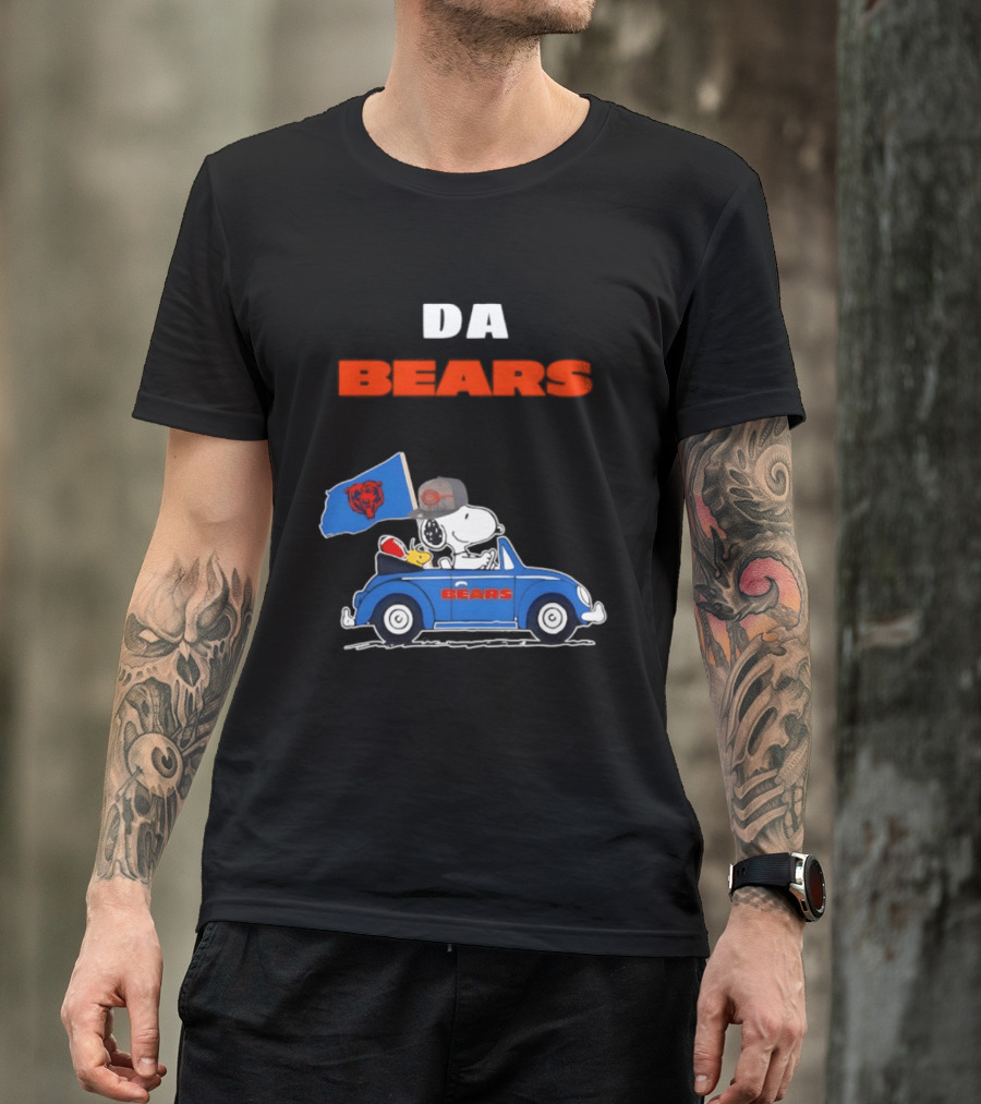 Chicago Bears Snoopy Woodstock Car Da Bears T-Shirt