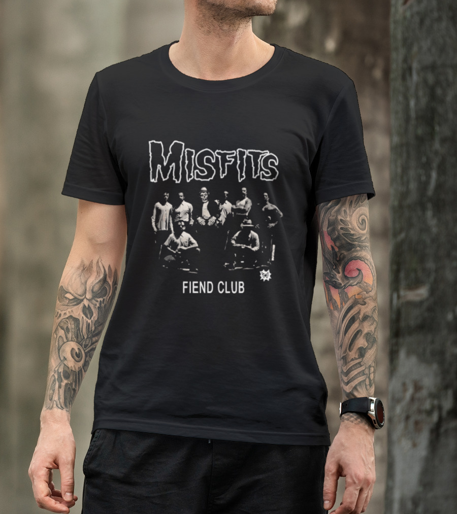 Misfits Fiend Club Band Skull T-Shirt