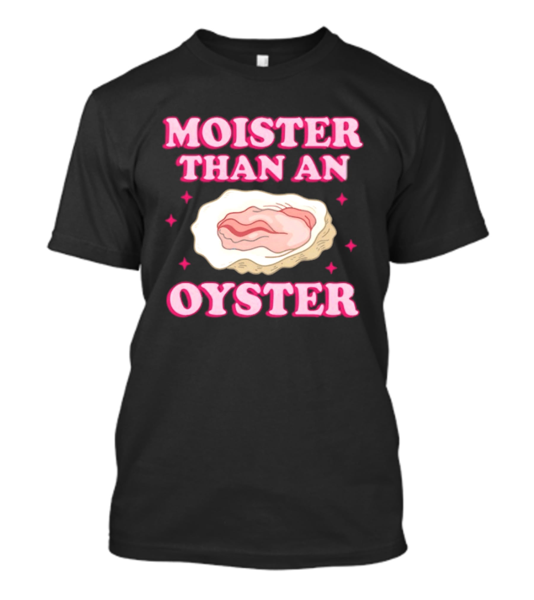 Moister Than An Oyster Pink Shell Diamond T-Shirt