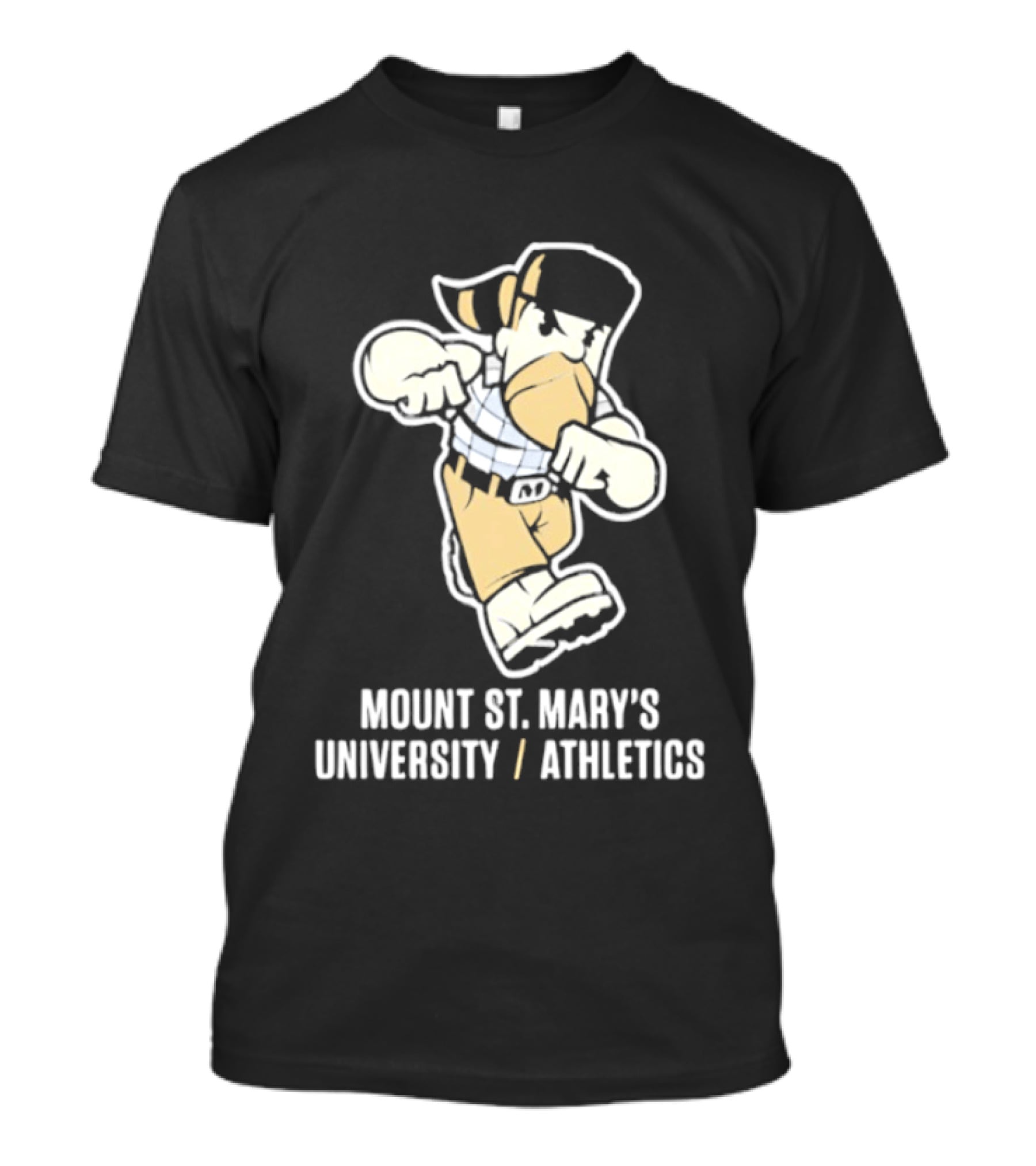 Mount St. Mary's University Athletics Sports Mascot Fight Pose T-Shirt