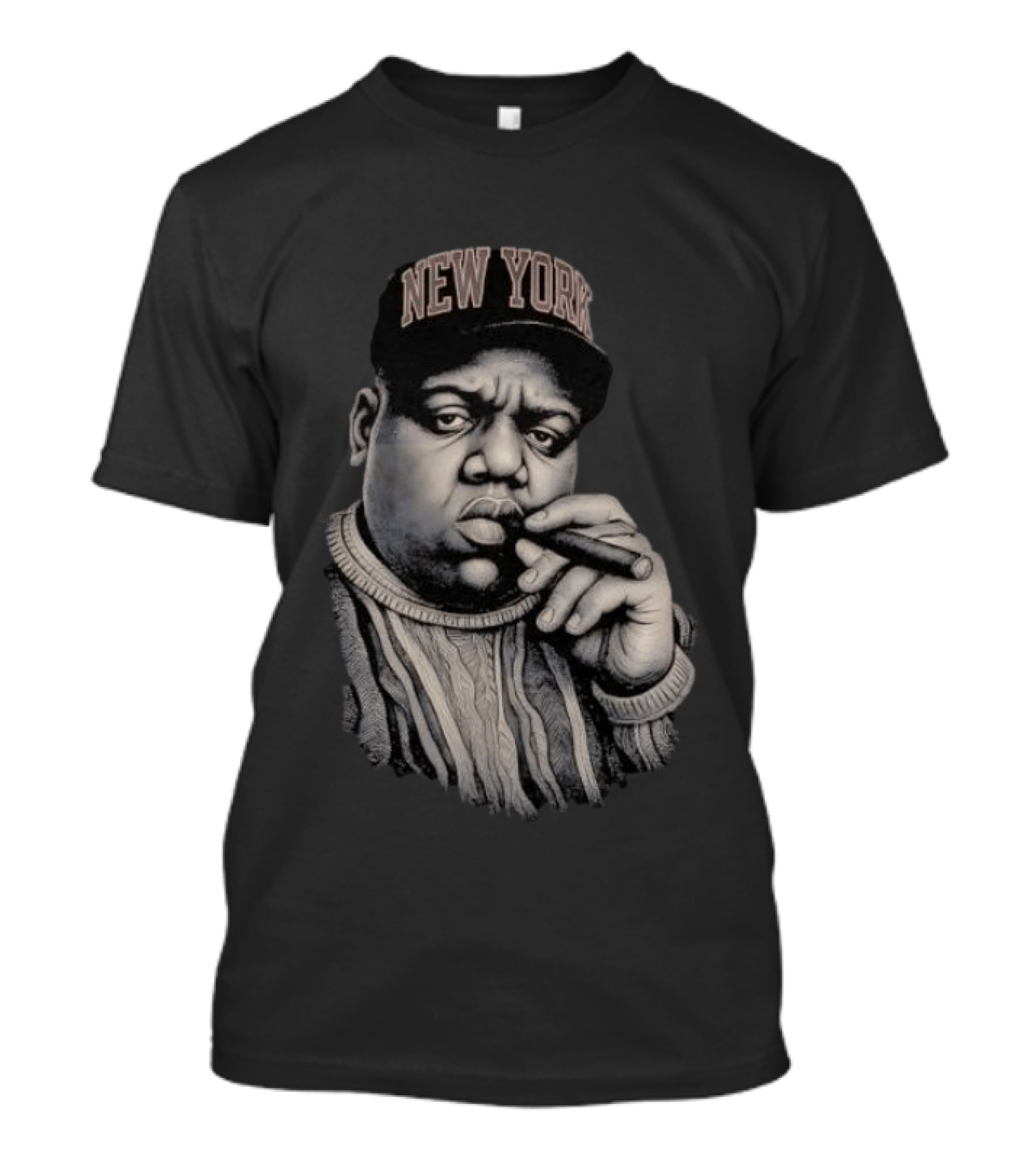 New York Biggie Iconic Portrait Cigar Hat Sweater T-Shirt