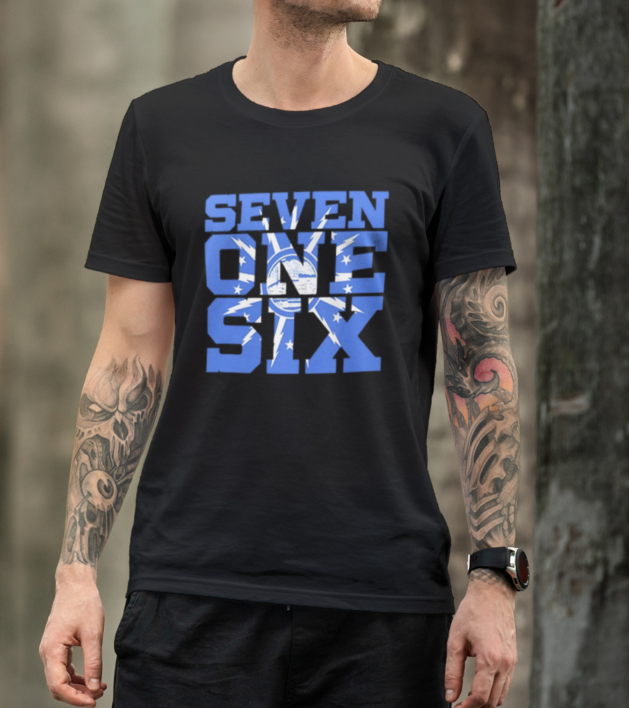 Seven One Six Buffalo Bills Stars And Charging Buffalo T-Shirt