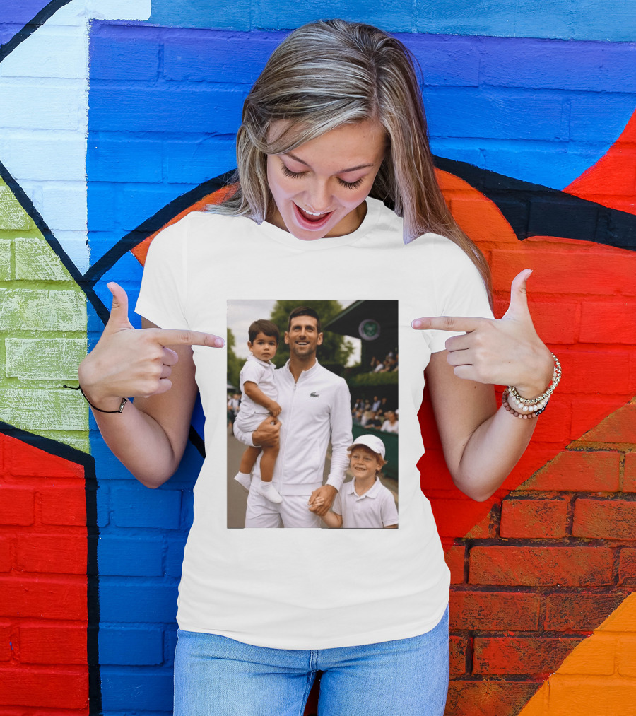 Djokovic Alcaraz And Jannik Kid Australian Open T-Shirt