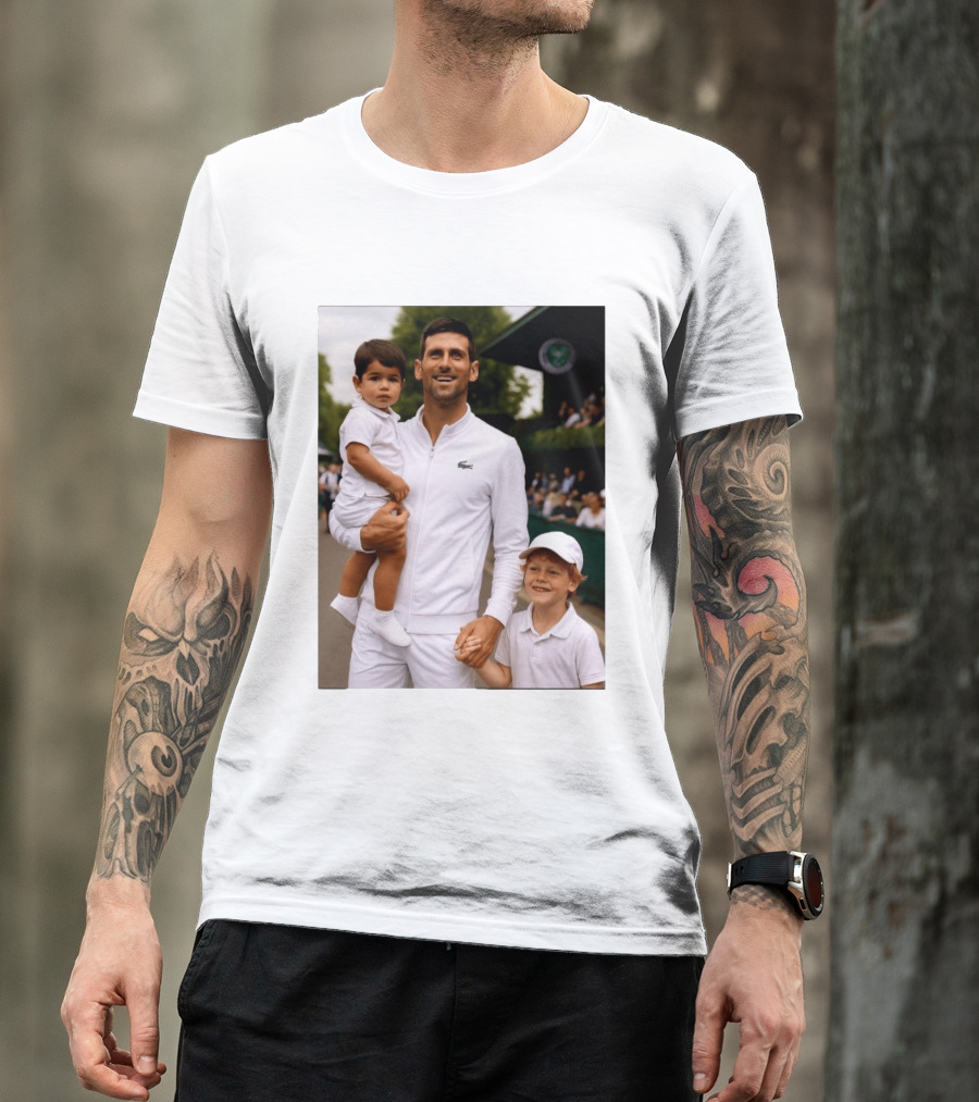 Djokovic Alcaraz And Jannik Kid Australian Open T-Shirt