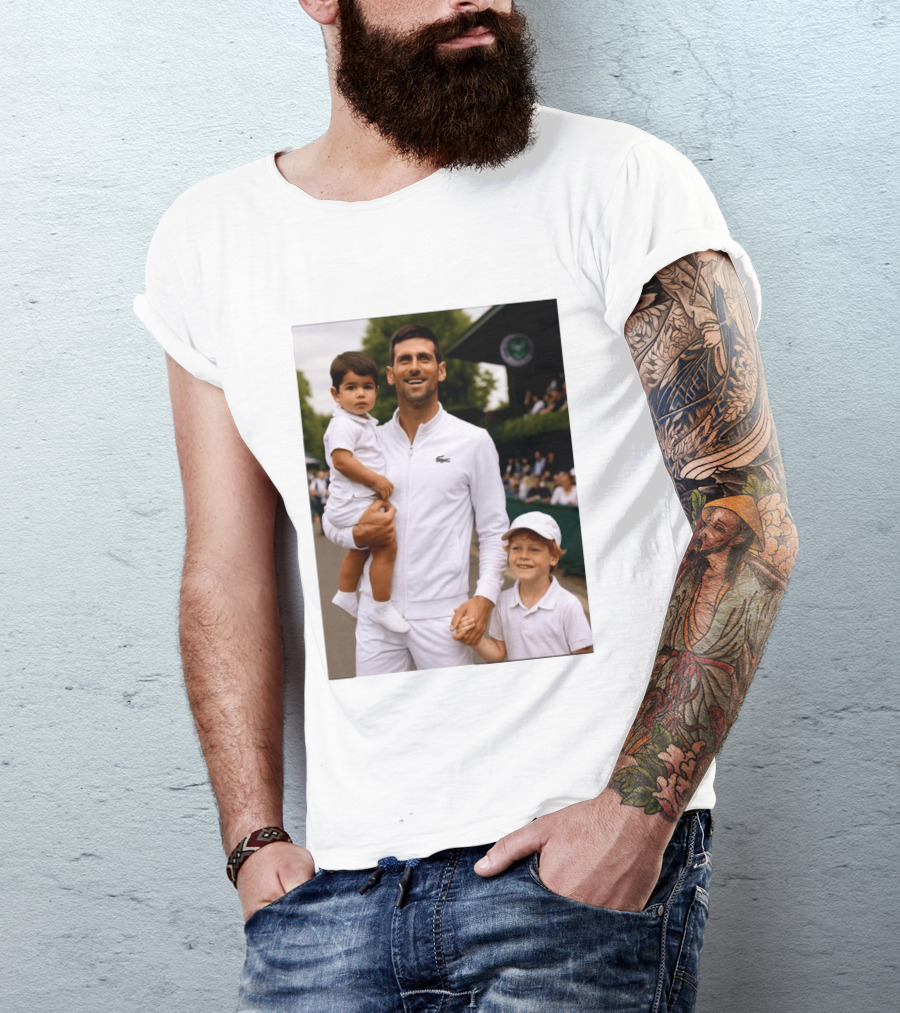 Djokovic Alcaraz And Jannik Kid Australian Open T-Shirt