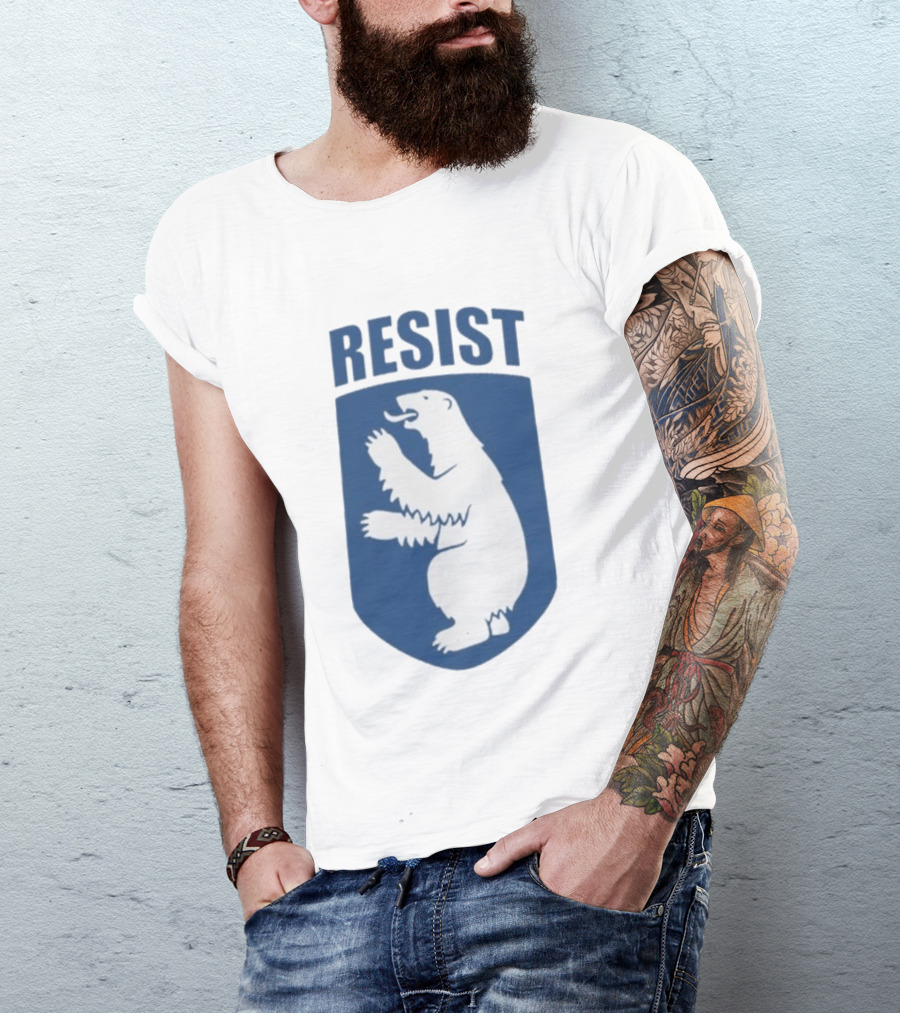 Resist Greenland Polar Bear Shield T-Shirt