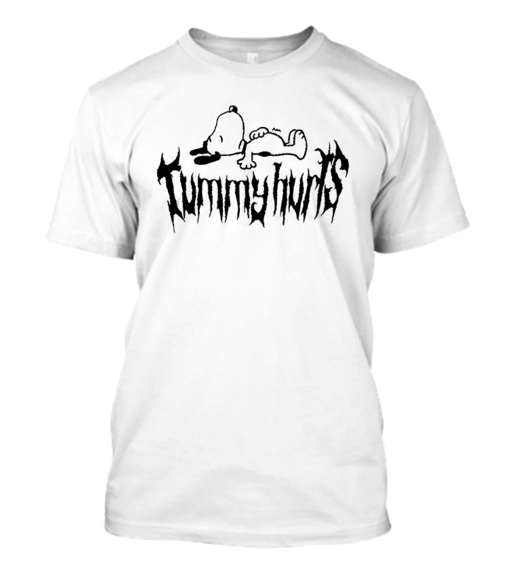 Snoopy Tummy Hurts Dripping T-Shirt