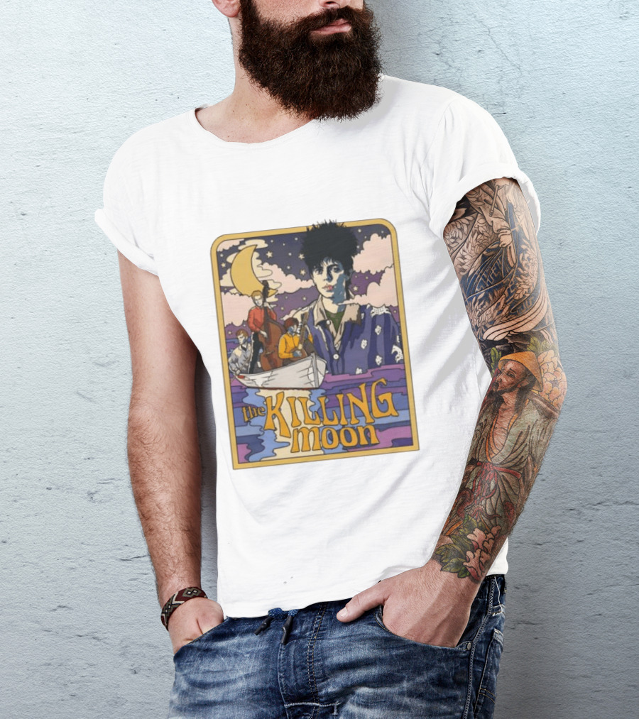 The Killing Moon 42nd Anniversary Retro Band Art Lunar T-Shirt