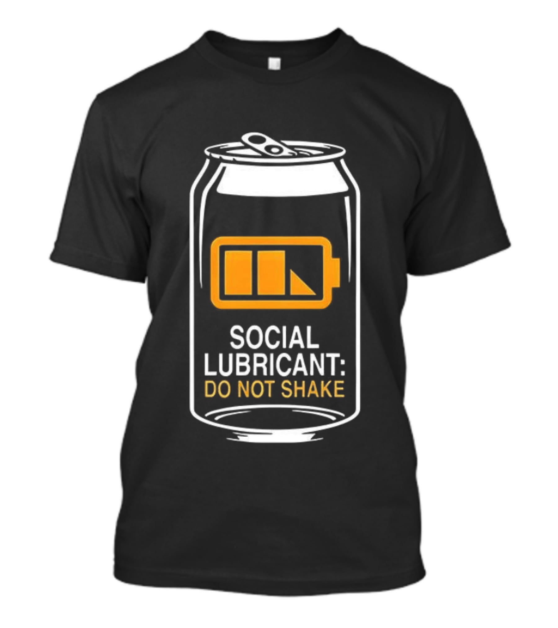 Social Lubricant Do Not Shake Beer Can Humor T-Shirt