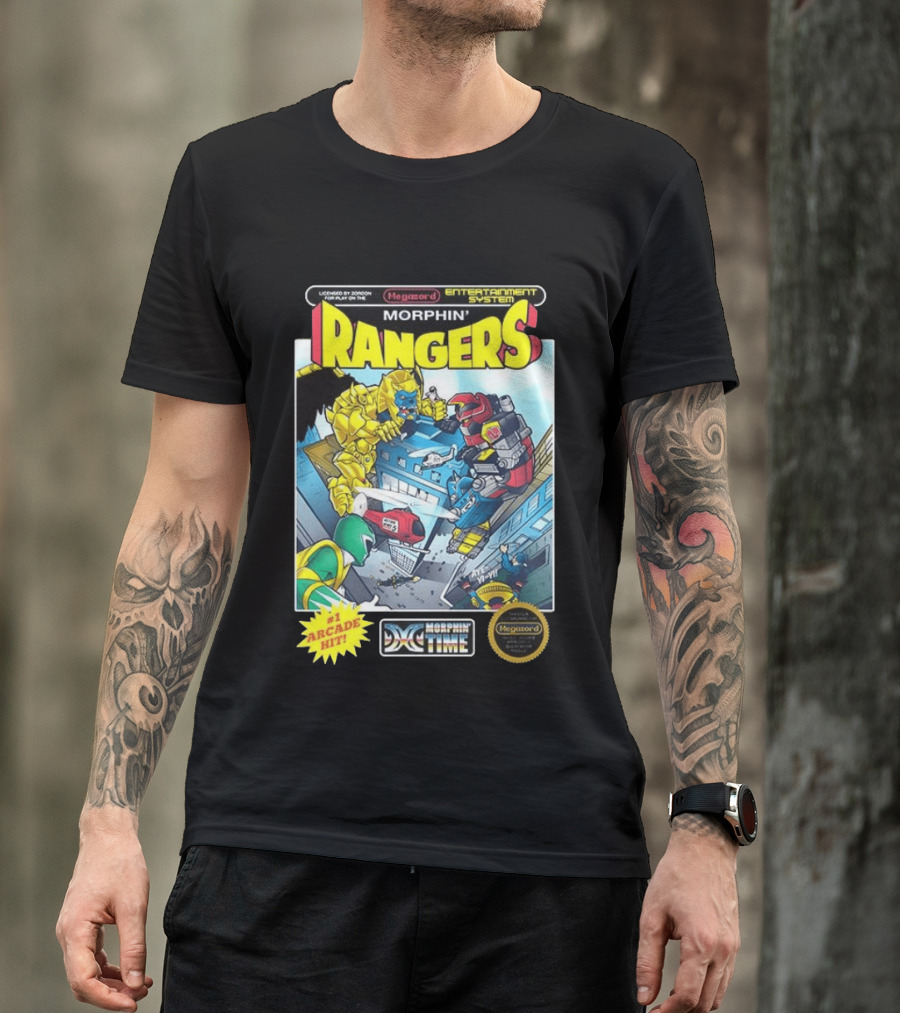 Morphin Rangers Megazord Vs Goldar Arcade Hit T-Shirt