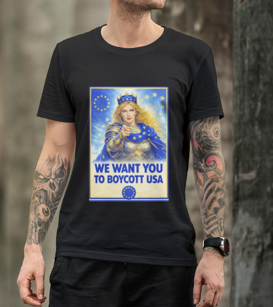We Want You To Boycott USA Knight Queen Stars Crown T-Shirt