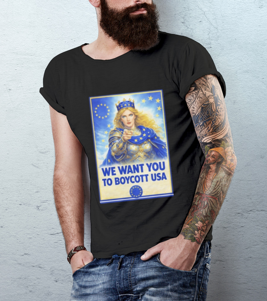 We Want You To Boycott USA Knight Queen Stars Crown T-Shirt