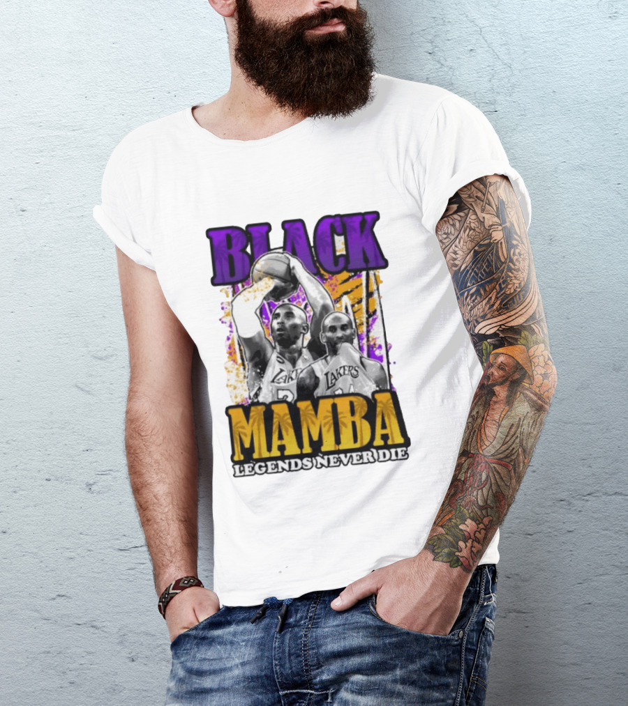 Black Mamba Lakers Legends Never Die T-Shirt