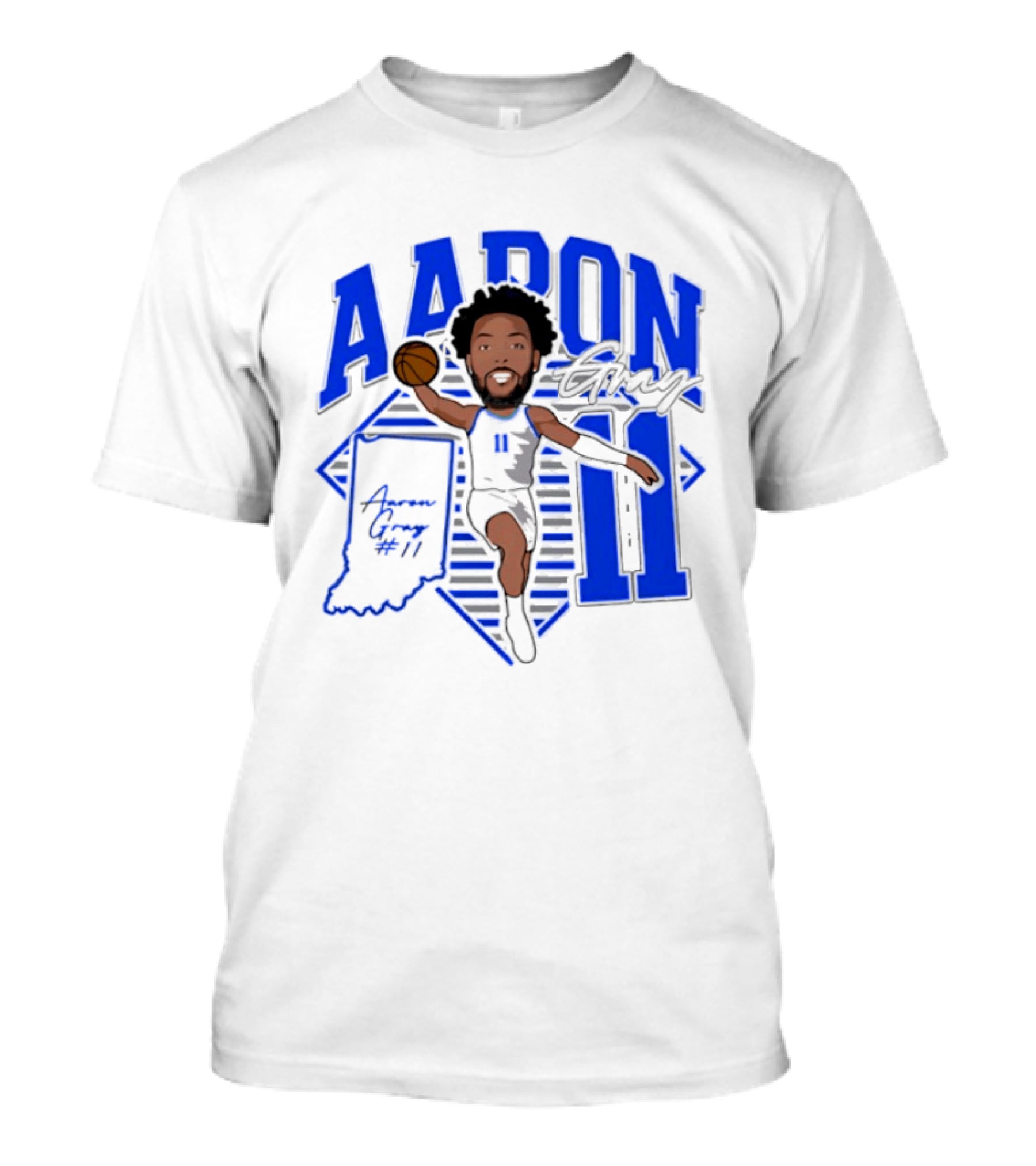 Aaron Gray 11 Basketball New Orleans Hornets Indiana T-Shirt