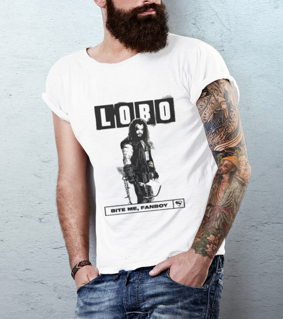 Lobo Bite Me Fanboy DC Comics Superhero T-Shirt