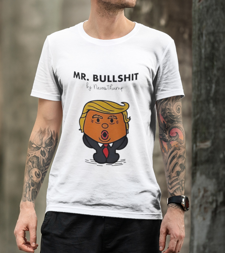Mr Bullshit By NewsThump Cartoon T-Shirt