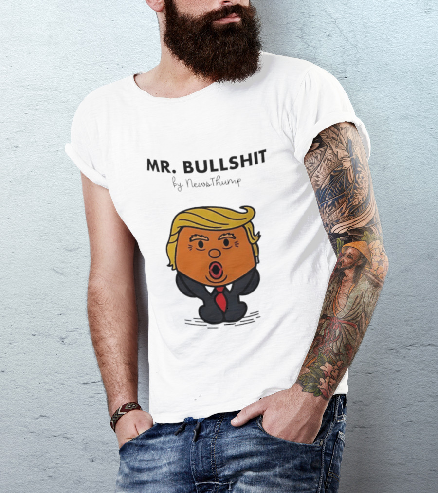 Mr Bullshit By NewsThump Cartoon T-Shirt